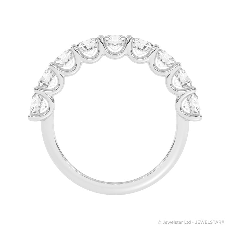 R-81240-AD-W  1.80ct Lab Diamond Nine Stone Ring
