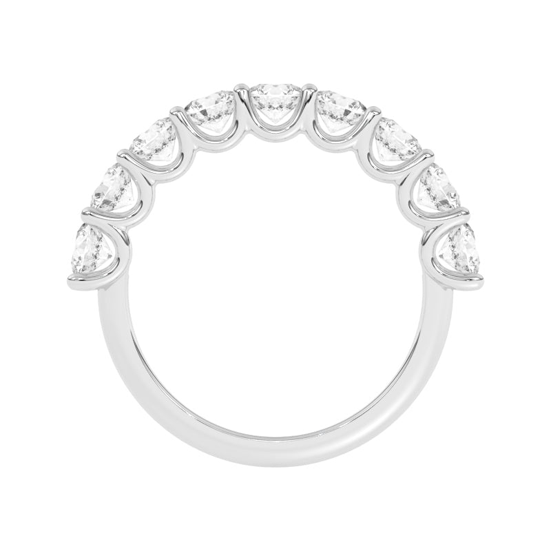 R-81240-AD-W  1.80ct Lab Diamond Nine Stone Ring