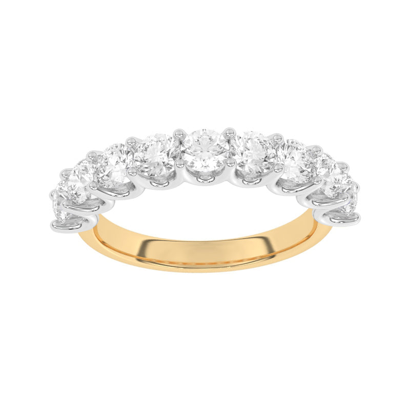 R-81240-AD-Y  1.80ct Lab Diamond Nine Stone Ring