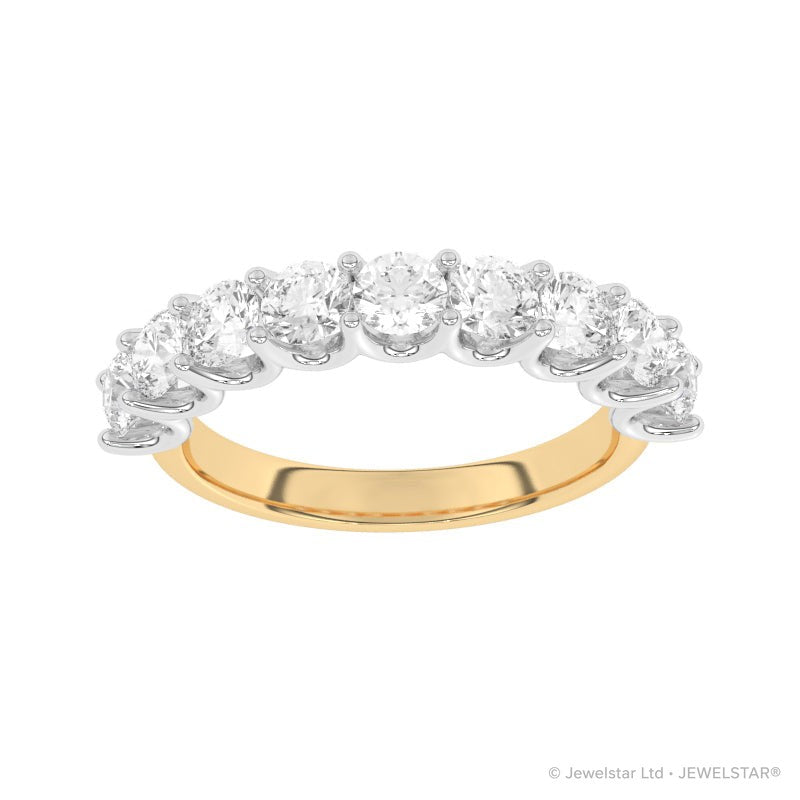 R-81240-AD-Y  1.80ct Lab Diamond Nine Stone Ring