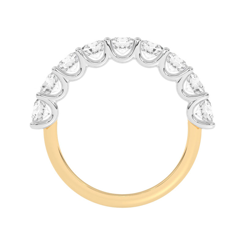 R-81240-AD-Y  1.80ct Lab Diamond Nine Stone Ring
