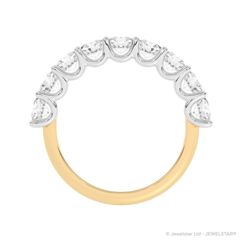 R-81240-AD-Y  1.80ct Lab Diamond Nine Stone Ring