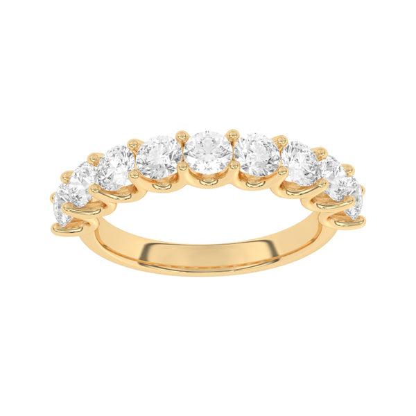R-81240-AD-Y  1.80ct Lab Diamond Nine Stone Ring (EGL Report Included)
