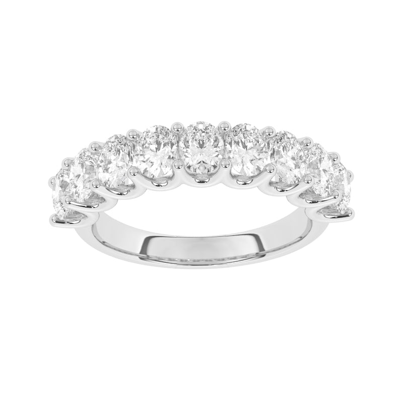 R-81340-AD-W  2.20ct Lab Diamond Nine Stone Ring