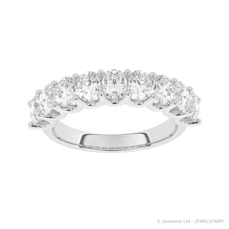 R-81340-AD-W  2.20ct Lab Diamond Nine Stone Ring