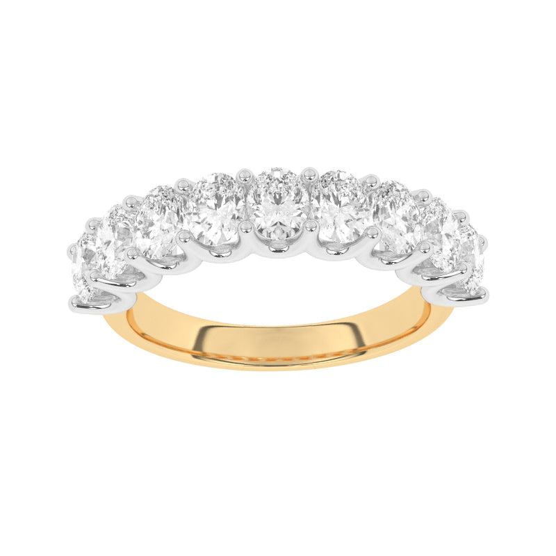 R-81340-AD-Y  2.20ct Lab Diamond Nine Stone Ring