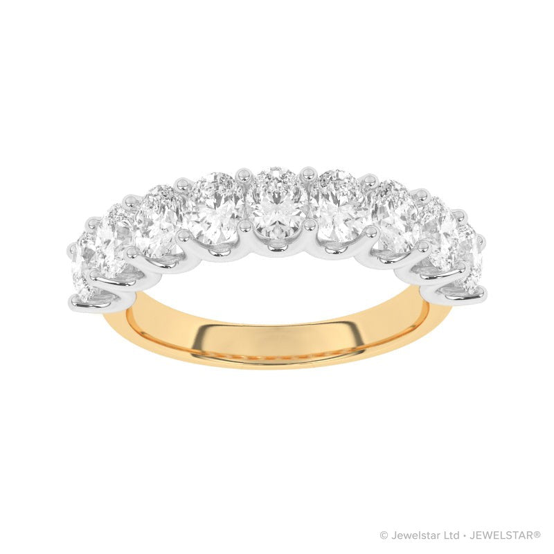 R-81340-AD-Y  2.20ct Lab Diamond Nine Stone Ring