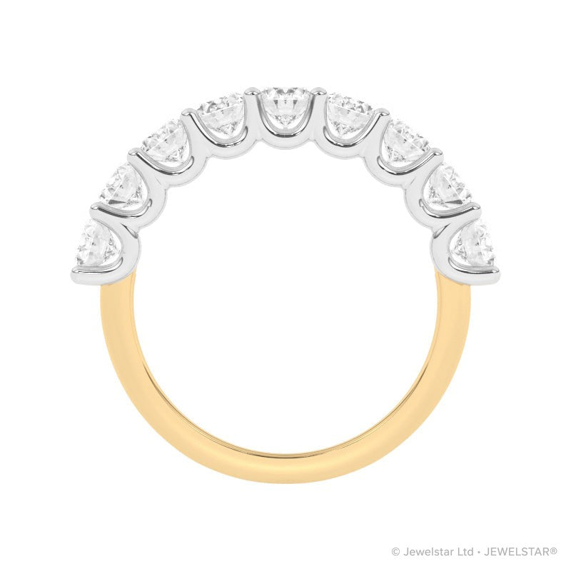 R-81340-AD-Y  2.20ct Lab Diamond Nine Stone Ring