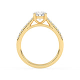 R-81501-AD-Y  1.20ct D/VS Brilliant Cut Lab Diamond Solitaire Ring & Diamond Set Shoulders (IGI Report Included)