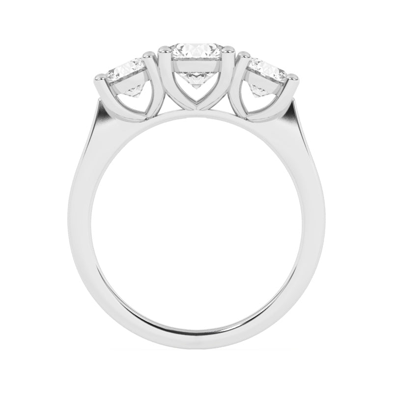 R-82200-AD-W  2.00ct Lab Diamond Three Stone Ring