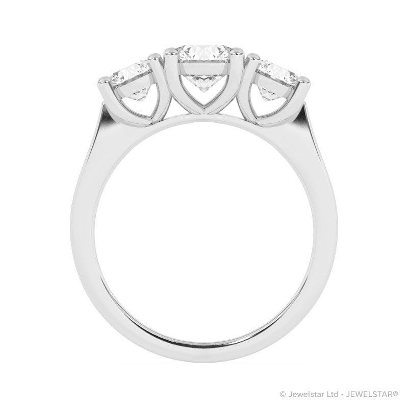 R-82200-AD-W  2.00ct Lab Diamond Three Stone Ring