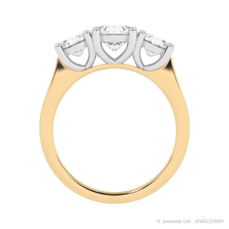 R-82200-AD-Y  2.00ct Lab Diamond Three Stone Ring