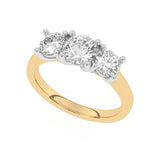 R-82200-AD-Y  2.00ct Lab Diamond Three Stone Ring (EGL Report Included)