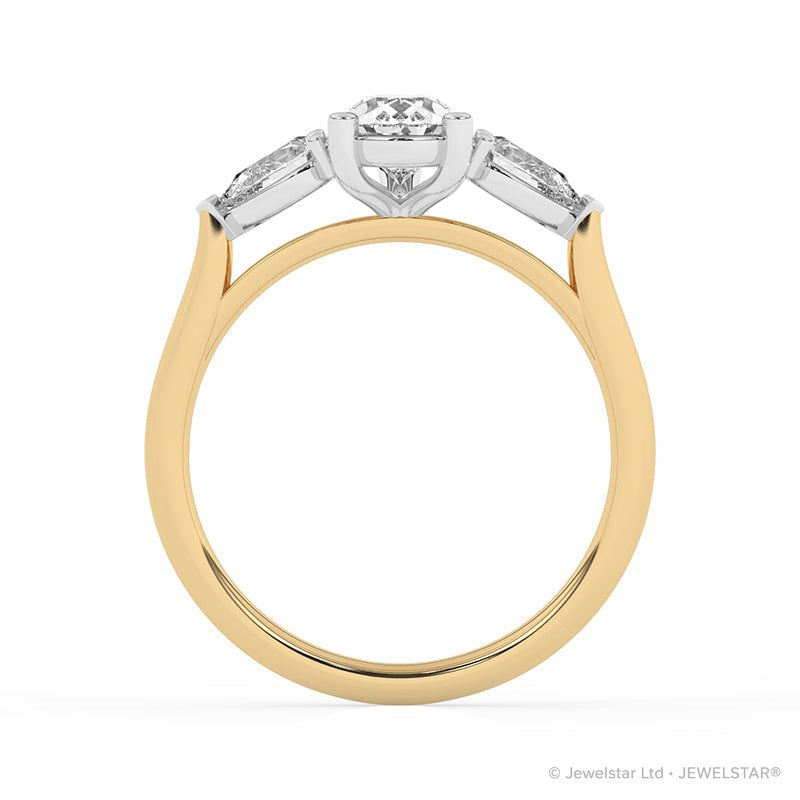R-82310-AD-Y  1.40ct Lab Diamond Three Stone Ring