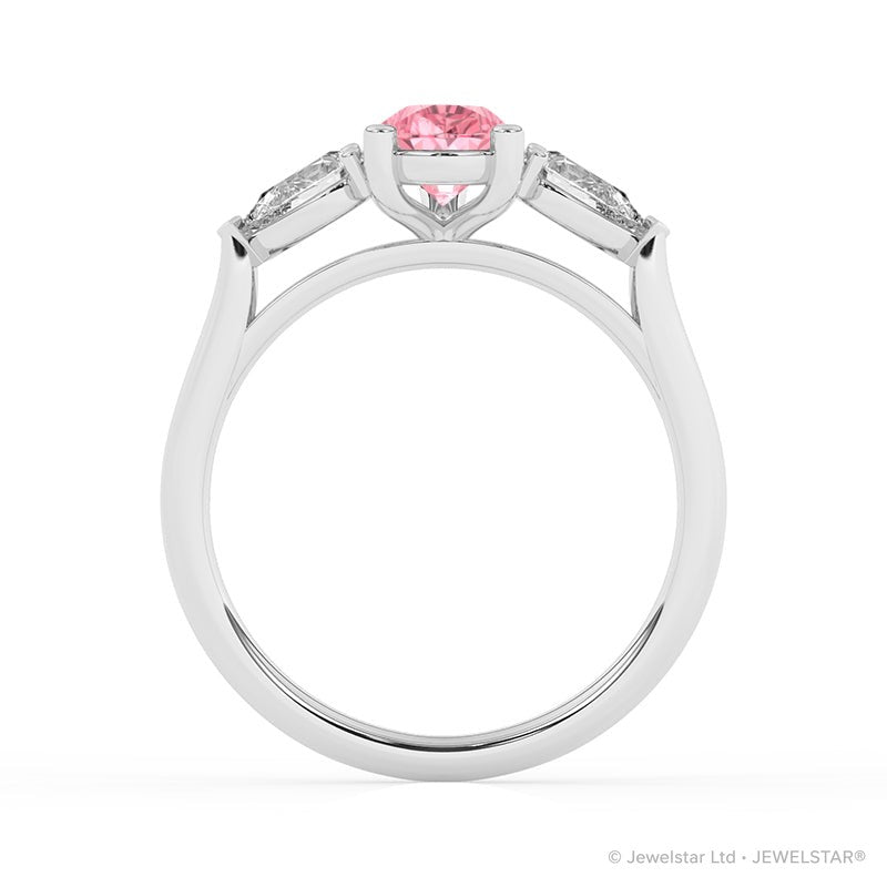 R-82310-PL-W  1.40ct Lab Diamond Three Stone Ring (IGI Report Included)