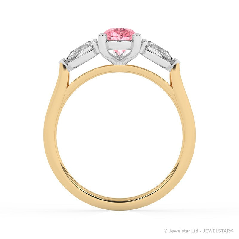 R-82310-PL-Y  1.40ct Lab Diamond Three Stone Ring (IGI Report Included)