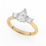 R-82311-AD-Y  1.20ct Lab Diamond Three Stone Ring (EGL Report Included)