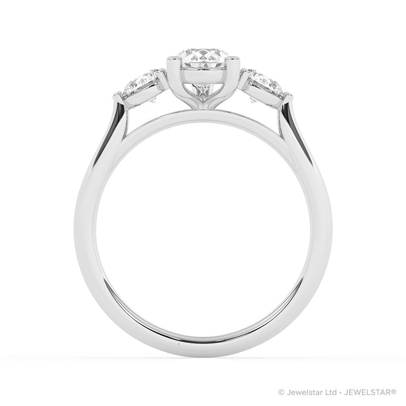 R-82313-AD-W  1.50ct Lab Diamond Three Stone Ring