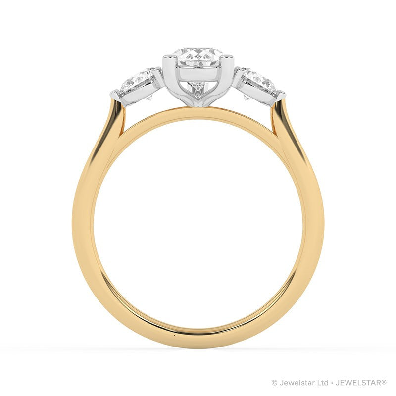R-82313-AD-Y  1.50ct Lab Diamond Three Stone Ring