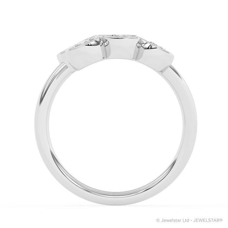 R-82346-AD-W   1.40ct Lab Diamond Six Stone Ring
