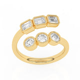 R-82346-AD-Y   1.40ct Lab Diamond Six Stone Ring (EGL Report Included)