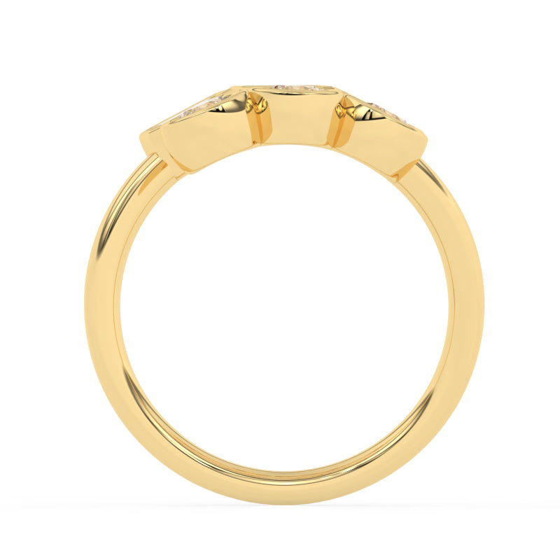 R-82346-AD-Y   1.40ct Lab Diamond Six Stone Ring