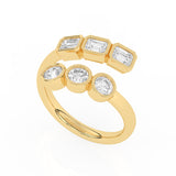 R-82346-AD-Y   1.40ct Lab Diamond Six Stone Ring (EGL Report Included)