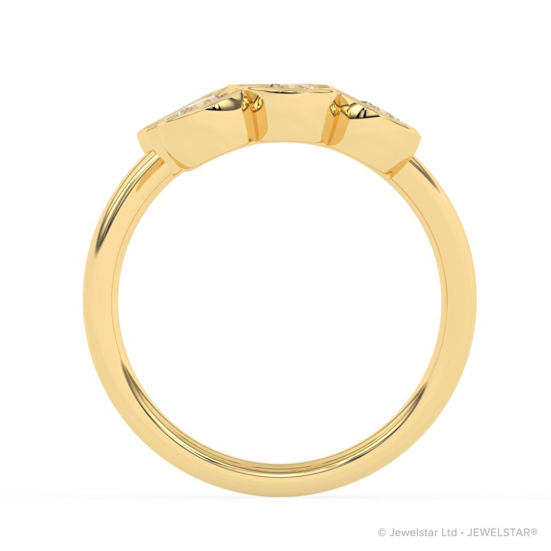 R-82346-RU-Y   Lab Diamond Six Stone Ring