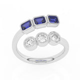 R-82346-SA-W   0.75ct Lab Diamond Six Stone Ring (EGL Report Included)