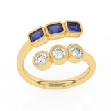 R-82346-SA-Y   0.75ct Lab Diamond Six Stone Ring (EGL Report Included)