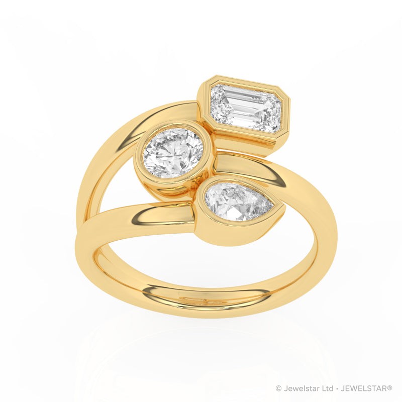 R-82347-AD-Y   1.65ct Lab Diamond Three Stone Ring