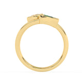 R-82347-EM-Y   0.50ct Lab Diamond Three Stone Ring (EGL Report Included)
