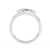 R-82347-RU-W   0.50ct Lab Diamond Three Stone Ring (EGL Report Included)