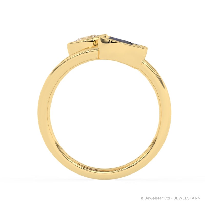 R-82347-SA-Y   0.50ct Lab Diamond Three Stone Ring