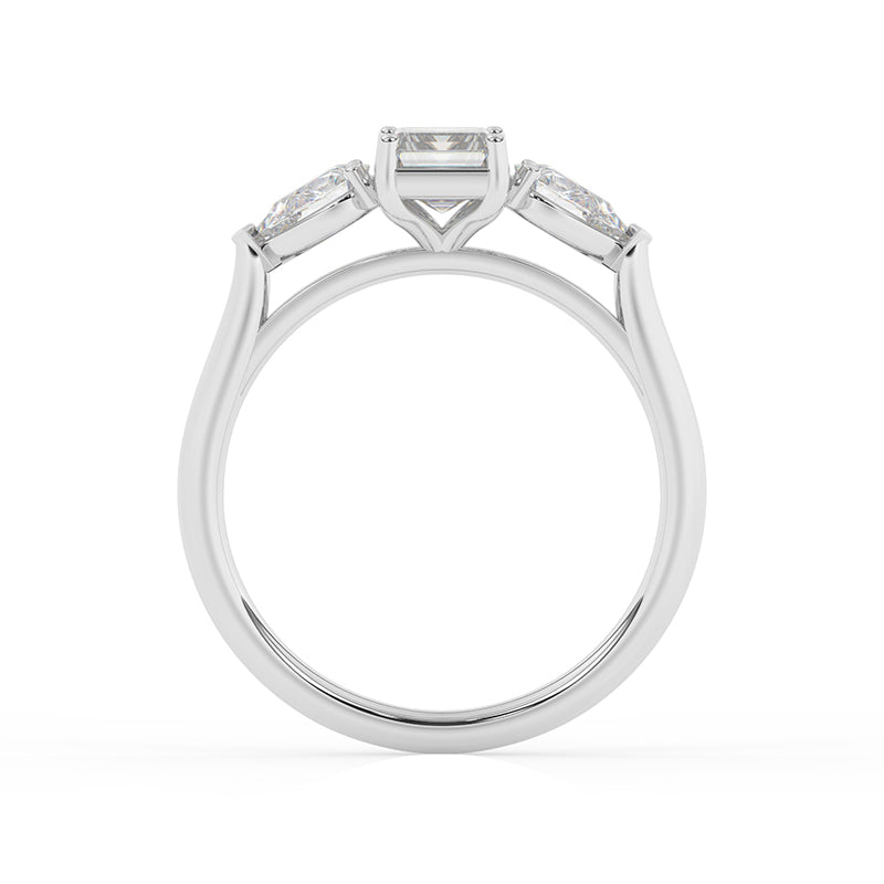 R-82410-AD-W  1.40ct Lab Diamond Three Stone Ring
