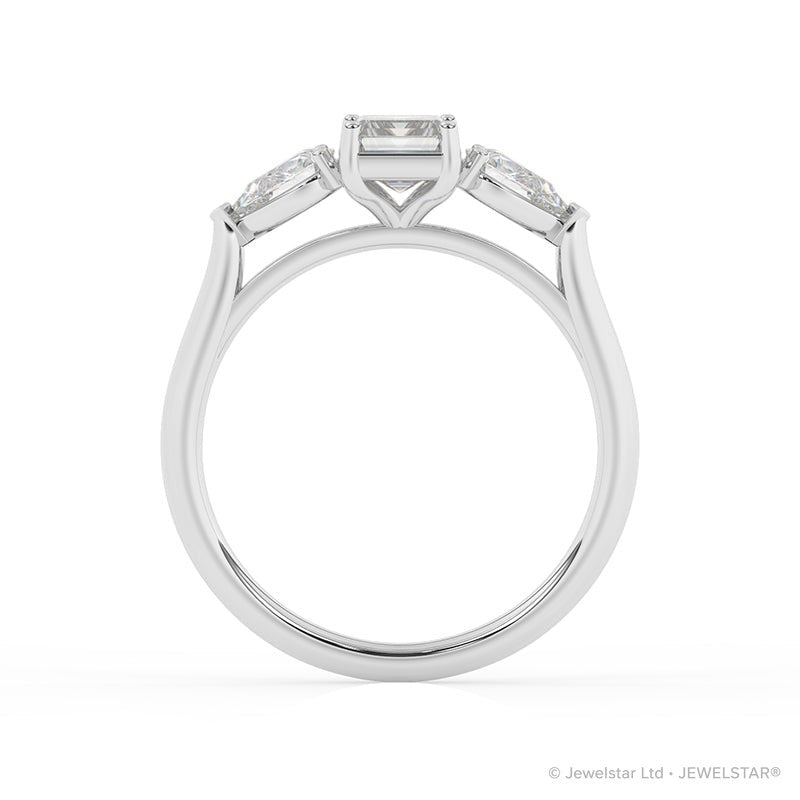 R-82410-AD-W  1.40ct Lab Diamond Three Stone Ring
