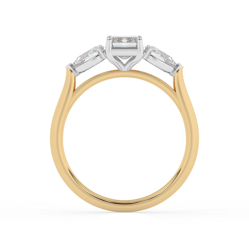 R-82410-AD-Y  1.40ct Lab Diamond Three Stone Ring