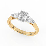 R-82410-AD-Y  1.40ct Lab Diamond Three Stone Ring (EGL Report Included)