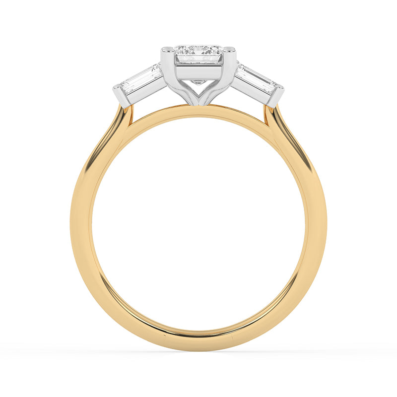 R-82411-AD-Y  1.40ct Lab Diamond Three Stone Ring