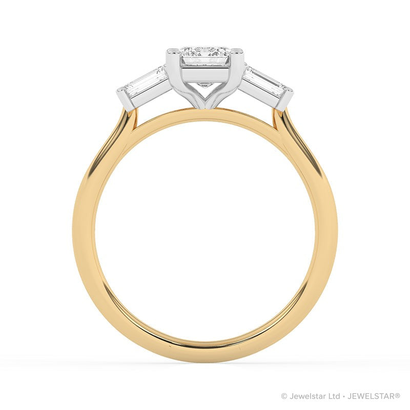 R-82411-AD-Y  1.40ct Lab Diamond Three Stone Ring