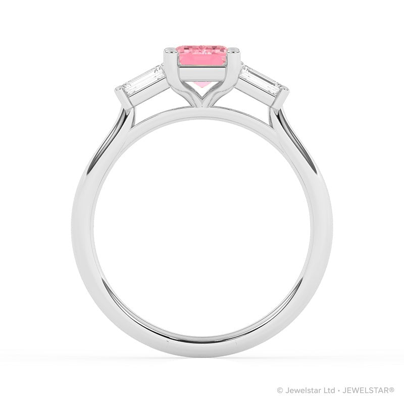 R-82411-PL-W  1.40ct Lab Diamond Three Stone Ring (IGI Report Included)