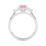 R-82411-PL-W  1.40ct Lab Diamond Three Stone Ring (IGI Report Included)