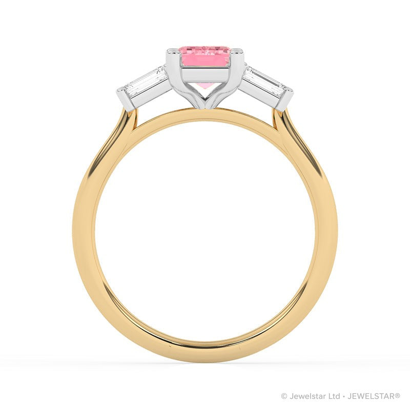 R-82411-PL-Y  1.40ct Lab Diamond Three Stone Ring (IGI Report Included)