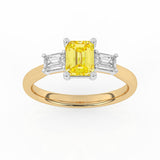 R-82411-YL-Y  1.40ct Lab Diamond Three Stone Ring (IGI Report Included)