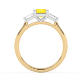 R-82411-YL-Y  1.40ct Lab Diamond Three Stone Ring (IGI Report Included)