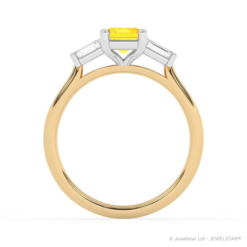 R-82411-YL-Y  1.40ct Lab Diamond Three Stone Ring (IGI Report Included)