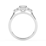 R-82412-AD-W  1.50ct Lab Diamond Three Stone Ring (EGL Report Included)