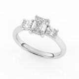 R-82412-AD-W  1.50ct Lab Diamond Three Stone Ring (EGL Report Included)