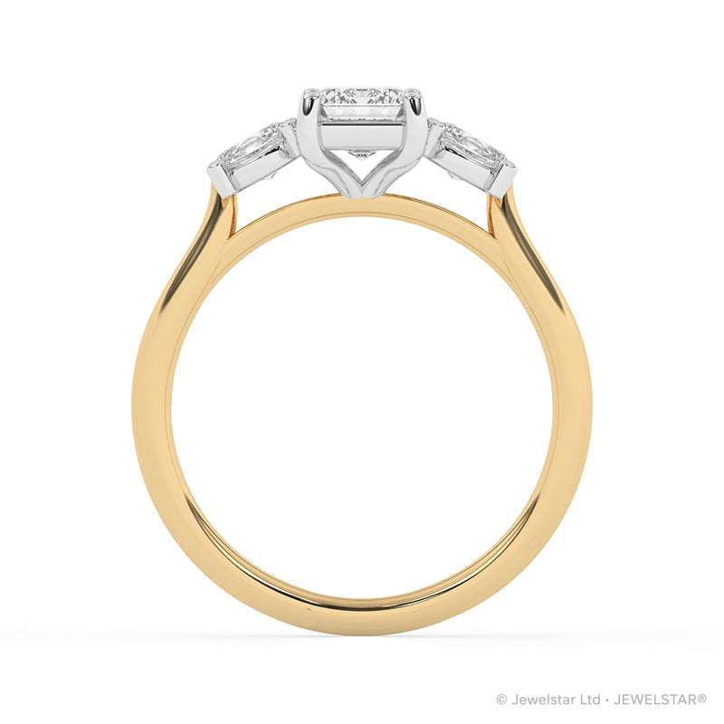 R-82412-AD-Y  1.50ct Lab Diamond Three Stone Ring