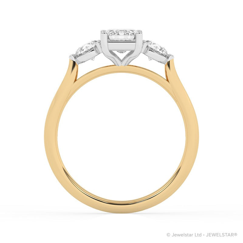R-82413-AD-Y  1.50ct Lab Diamond Three Stone Ring